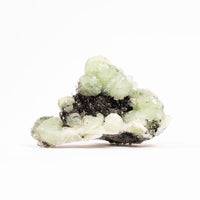Prehnite w/ Black Quartz - Rough