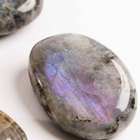 Labradorite, Blue/Purple Flash - Palms