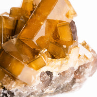 Yellow Barite on Fluorite - Bladed Cluster