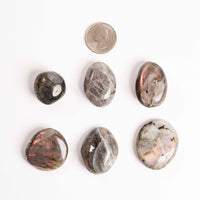 Labradorite, Orange/Pink Flash - Palms