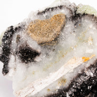 Prehnite w/ Black Quartz - Rough