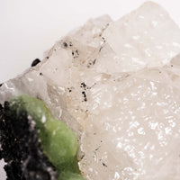 Prehnite w/ Black Quartz - Rough