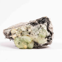 Prehnite w/ Black Quartz - Rough