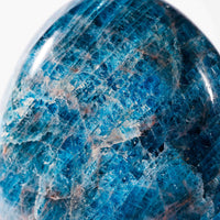 Apatite, Blue - Oval Shaped, Flat Base