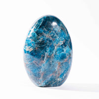 Apatite, Blue - Oval Shaped, Flate Base