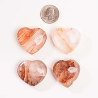 Quartz w/ Hematite - A-Grade, Polished, Heart(s)