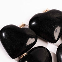 Obsidian, Black - Heart Pendant(s)
