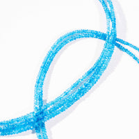 Apatite, Blue - Faceted Bead Necklace