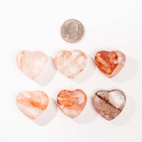 Quartz w/ Hematite - A-Grade, Polished, Heart(s)