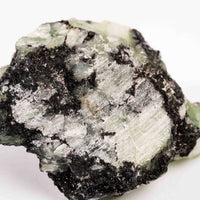 Prehnite w/ Black Quartz - Rough