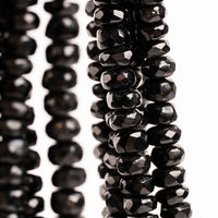 Tourmaline, Black - Faceted Beaded Necklace