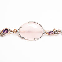 Rose Quartz and Amethyst - Wand