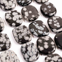 Obsidian - Snowflake, Small Soapstones