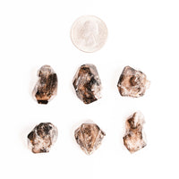 Smoky Elestial Quartz – Dark Multi-Faceted Cluster(s)