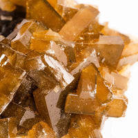 Yellow Barite on Fluorite - Bladed Cluster