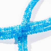 Apatite, Blue - Faceted Bead Necklace