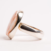 Pink Larimar + Natrolite - Ring