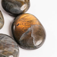 Labradorite, Orange/Yellow Flash - Palms