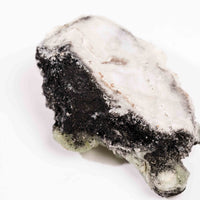 Prehnite w/ Black Quartz - Rough