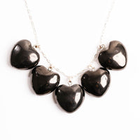 Shungite, Petrovsky - Heart Pendants