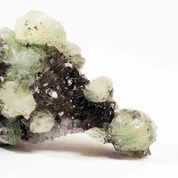 Prehnite w/ Black Quartz - Rough