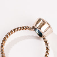 Blue Topaz - Oval Ring