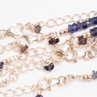 Iolite - Faceted Beaded Necklace