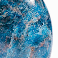 Apatite, Blue - Oval Shaped, Flat Base