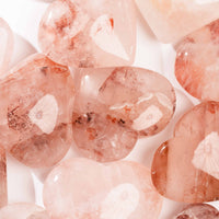 Quartz w/ Hematite - A/B-Grade, Polished, Heart(s)