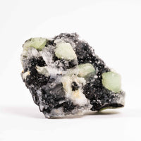 Prehnite w/ Black Quartz - Rough