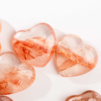 Quartz w/ Hematite - A-Grade, Polished, Heart(s)