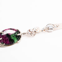 Hedenbergite, Danburite & Ruby in Zoisite Wand