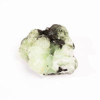 Prehnite w/ Black Quartz - Rough