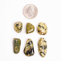 Serpentine, Deep Green & Black - Tumbled Stone(s)