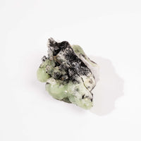 Prehnite w/ Black Quartz - Rough