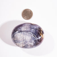Purple Chalcedony - Palm, Polished