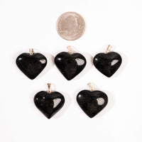 Obsidian, Black - Heart Pendant(s)