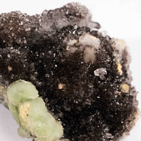 Prehnite w/ Black Quartz - Rough