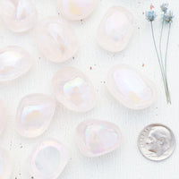 Rose Quartz - Angel Aura, Tumbled