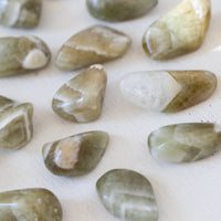 Prasiolite - Green Amethyst, Tumbled