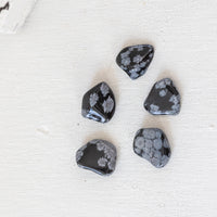 Obsidian - Snowflake, Tumbled