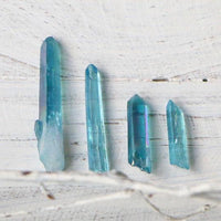 Quartz - Aqua Aura, Points, Small