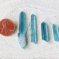 Quartz - Aqua Aura, Points, Small