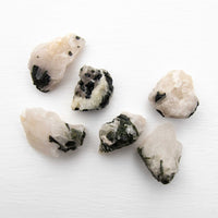 green tourmaline in quartz