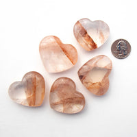 Quartz w/ Hematite - Polished, Hearts