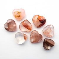 Quartz w/ Hematite - Polished, Hearts