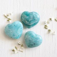Small Amazonite Hearts