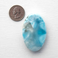 Larimar - AA-Grade, Palm Stone
