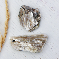 Mica - Yellow with some Black Tourmaline