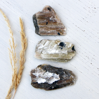 Mica - Yellow with some Black Tourmaline